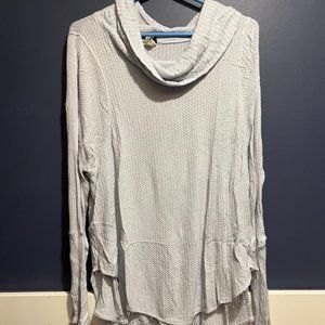 Waffle Cowl Neck Free People Top